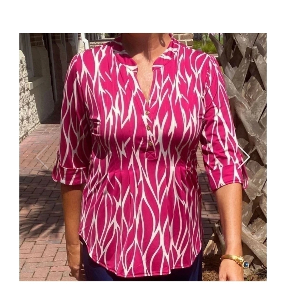 NWOT LA MER LUXE KIMBERLY TOP MULBERRY RIVIERA SIZE SMALL